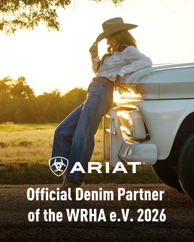 ARIAT – Official Denim Partner der WRHA e.V. 2026