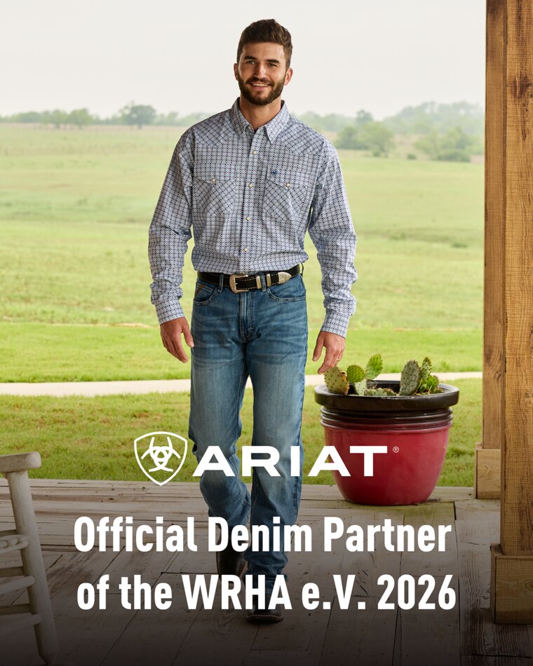 ARIAT – Official Denim Partner der WRHA e.V. 2026