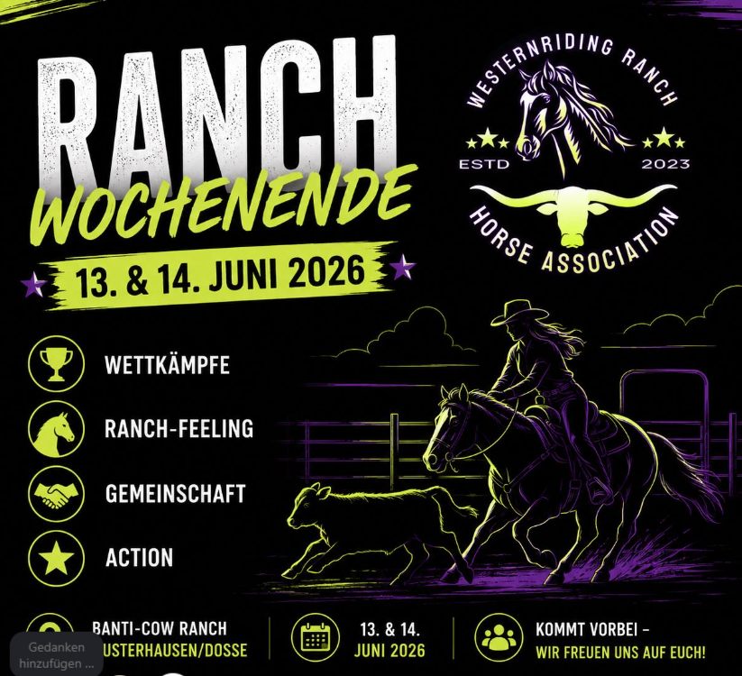 2. WRHA 2026 Turnier auf der Banti-Cow